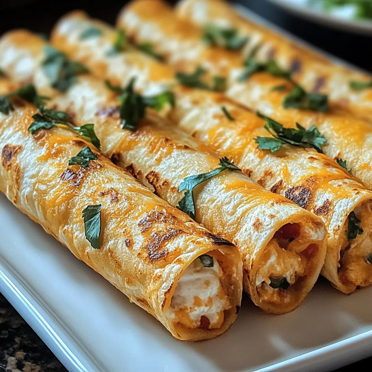 Crispy Chicken Taquitos