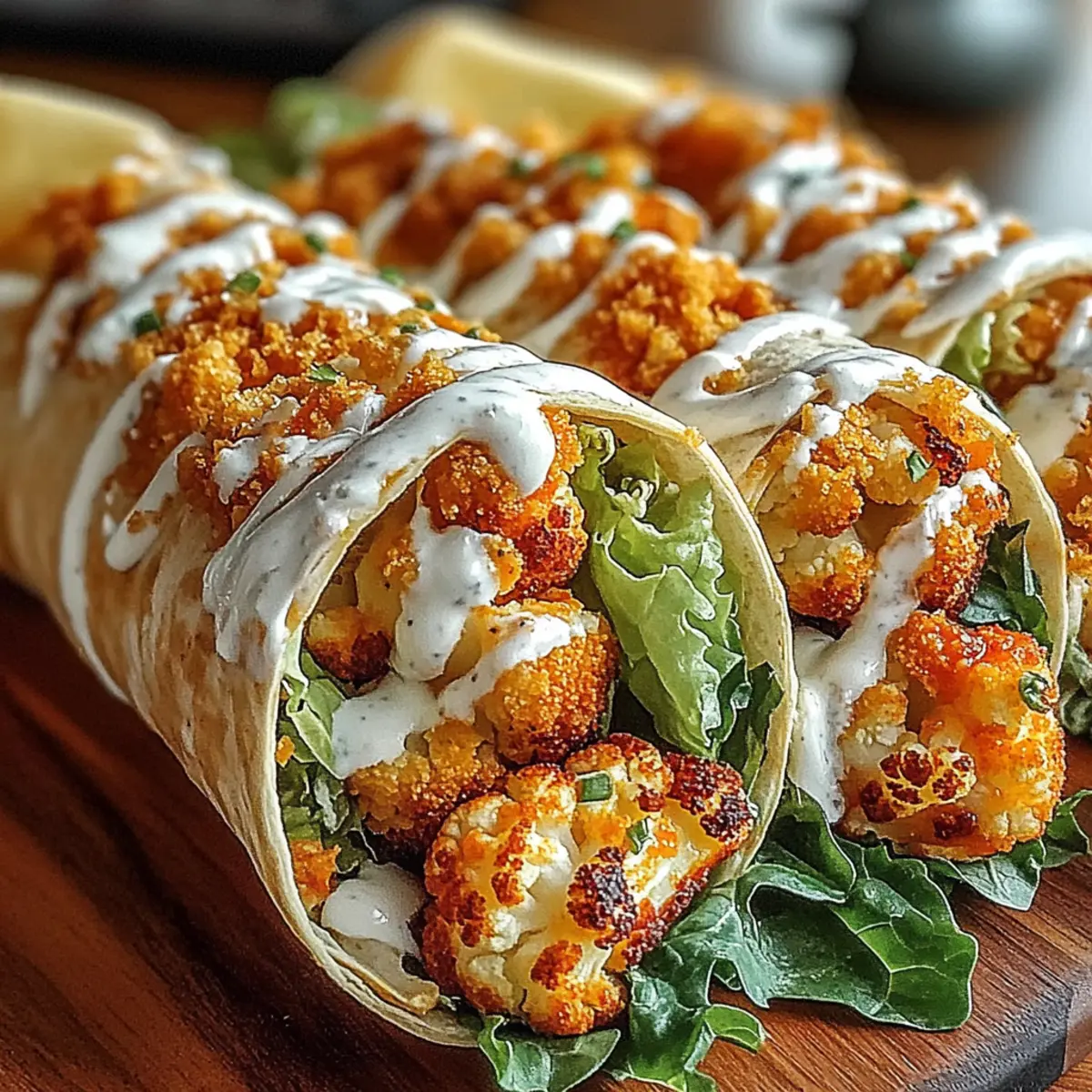 Buffalo Cauliflower Wrap