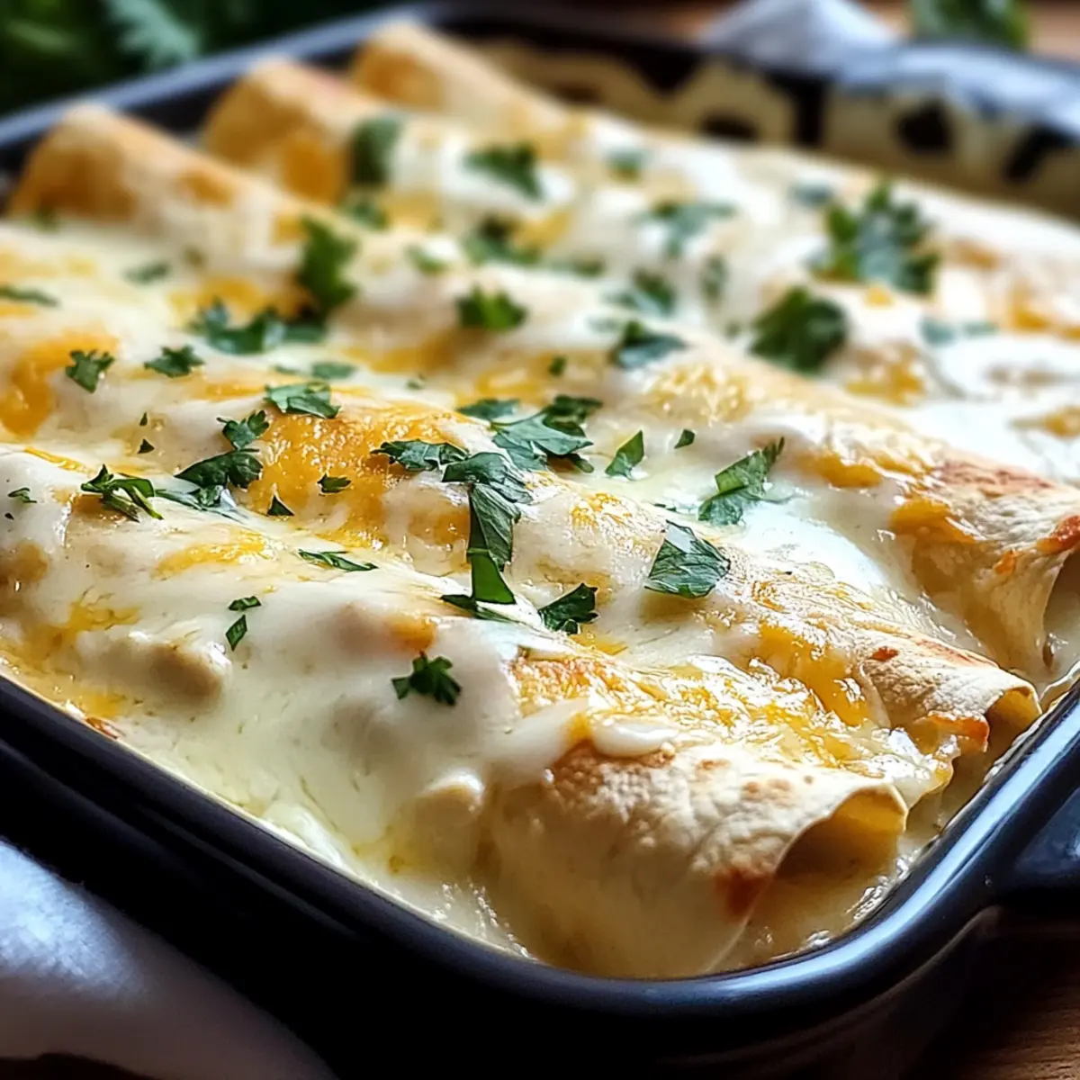 White Chicken Enchiladas