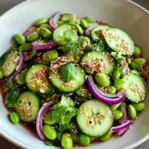 Spicy Cucumber Edamame Salad