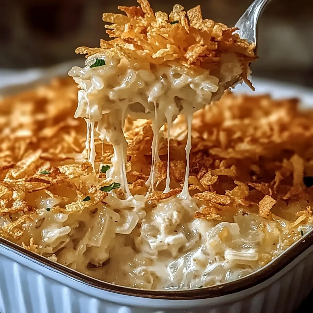French Onion Chicken Rice Bake