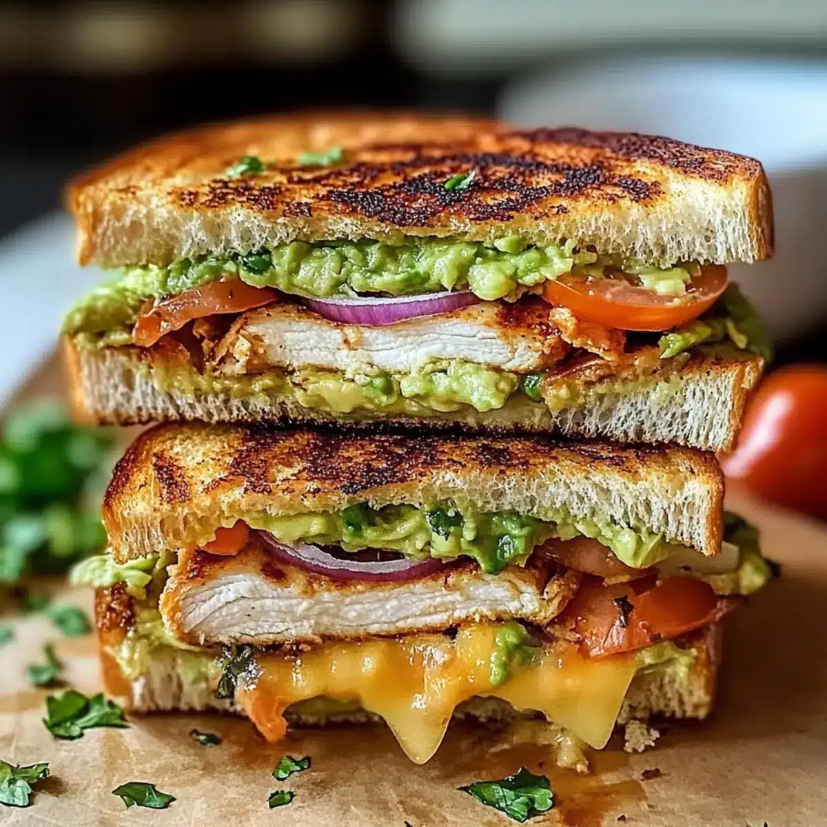 Chicken Avocado Melt Sandwich