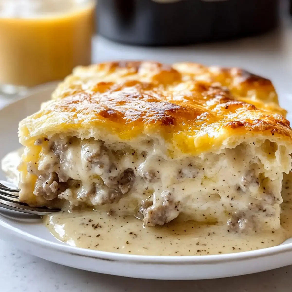 Biscuits and Gravy Casserole