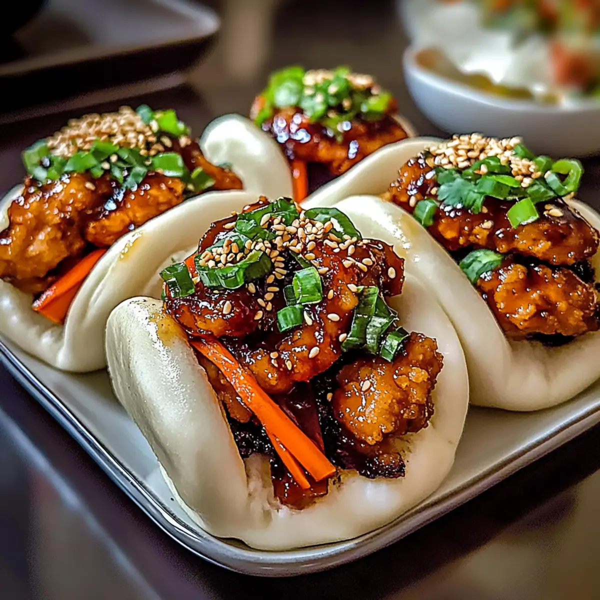 Korean Chicken Bao Buns