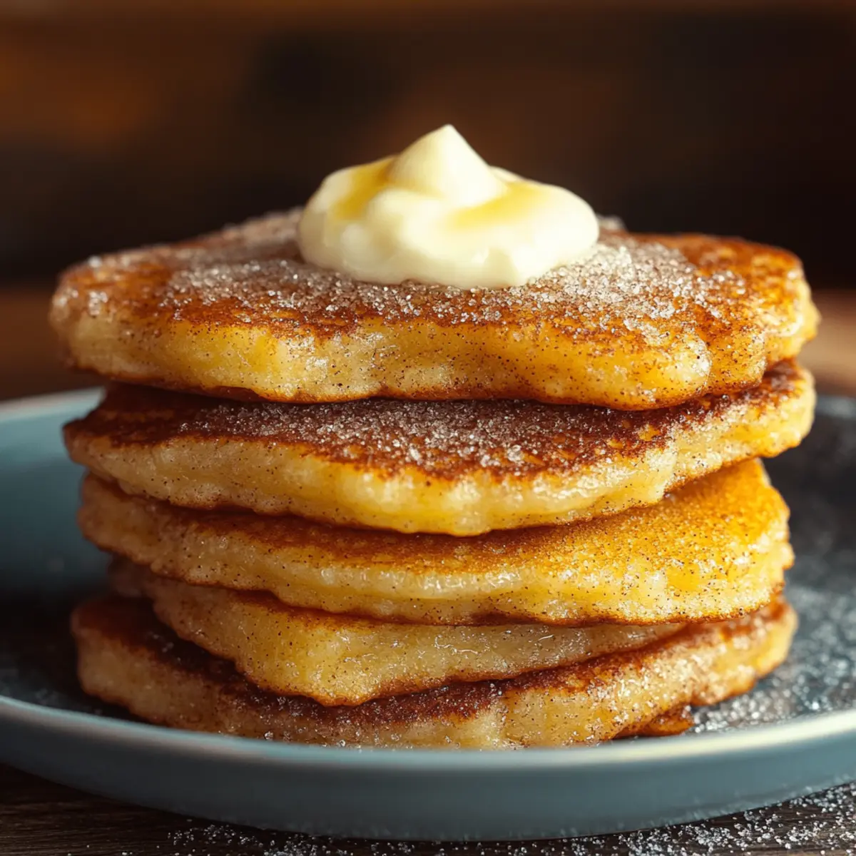 Spanish Churro Pancakes
