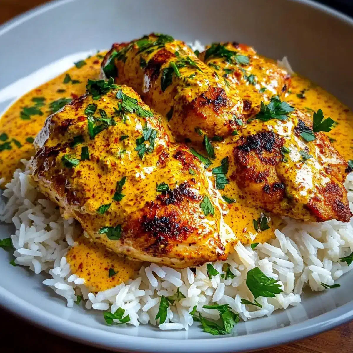 Creamy Peri Peri Chicken with Rice