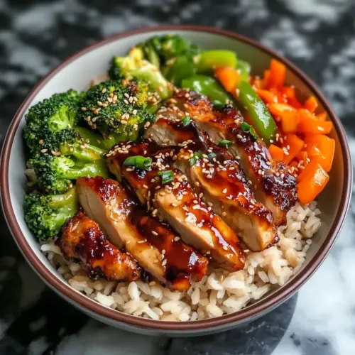 Healthy Sticky Chicken Bowls