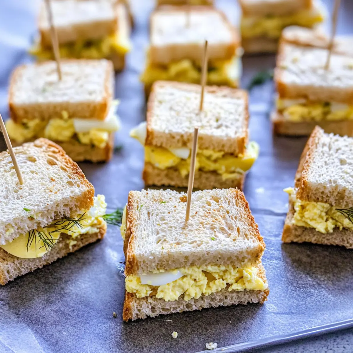 Mini Egg Salad Sandwiches