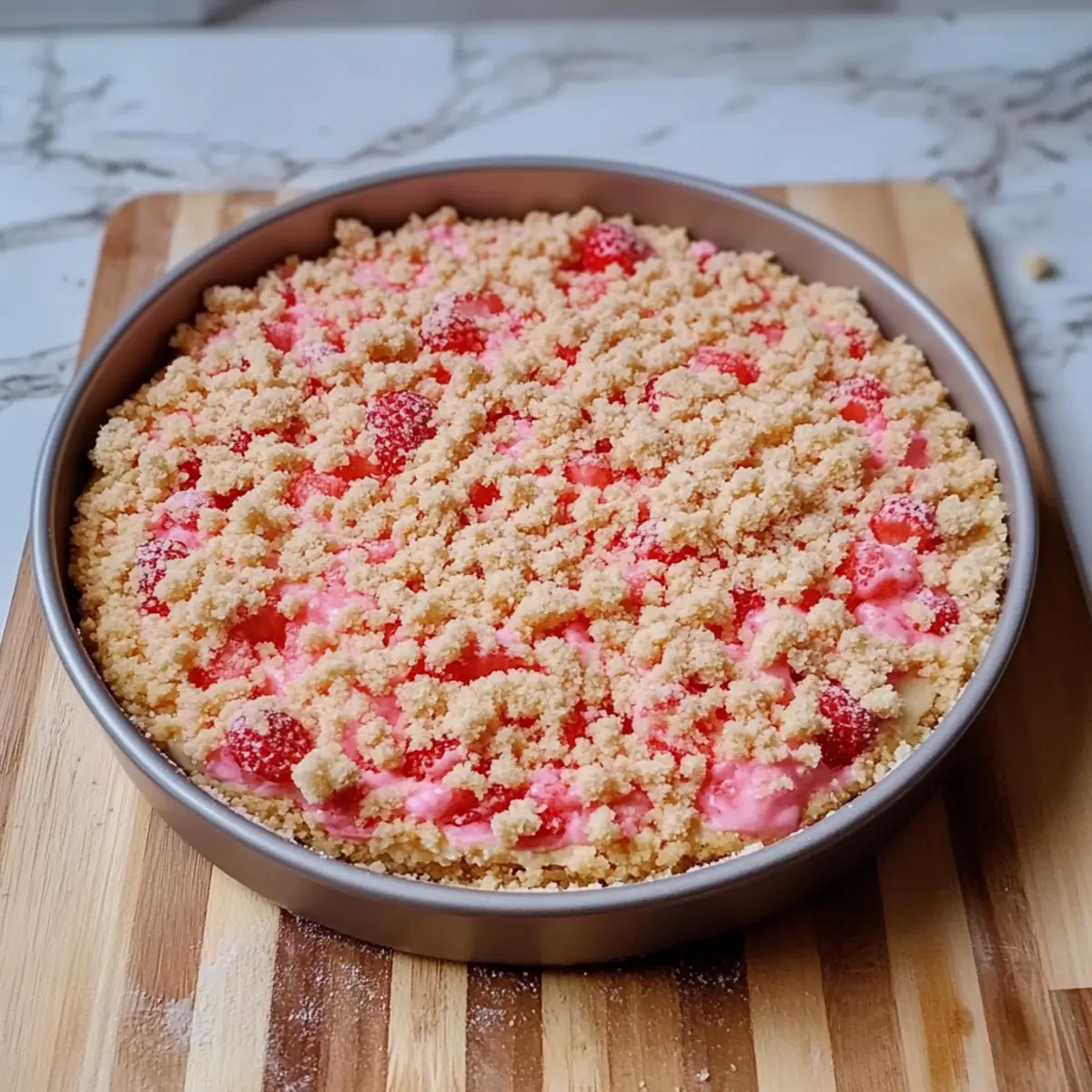 Strawberry Crunch Cheesecake Recipe