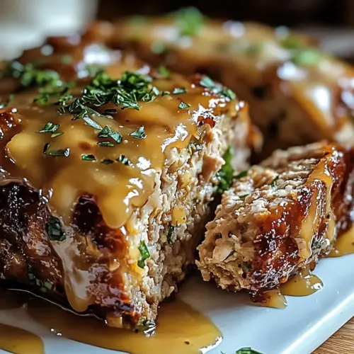 Juicy Garlic Parmesan Chicken Meatloaf