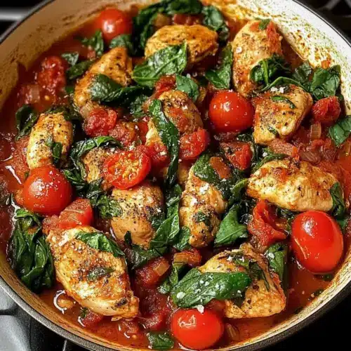 Healthy Chicken Pomodoro Skillet