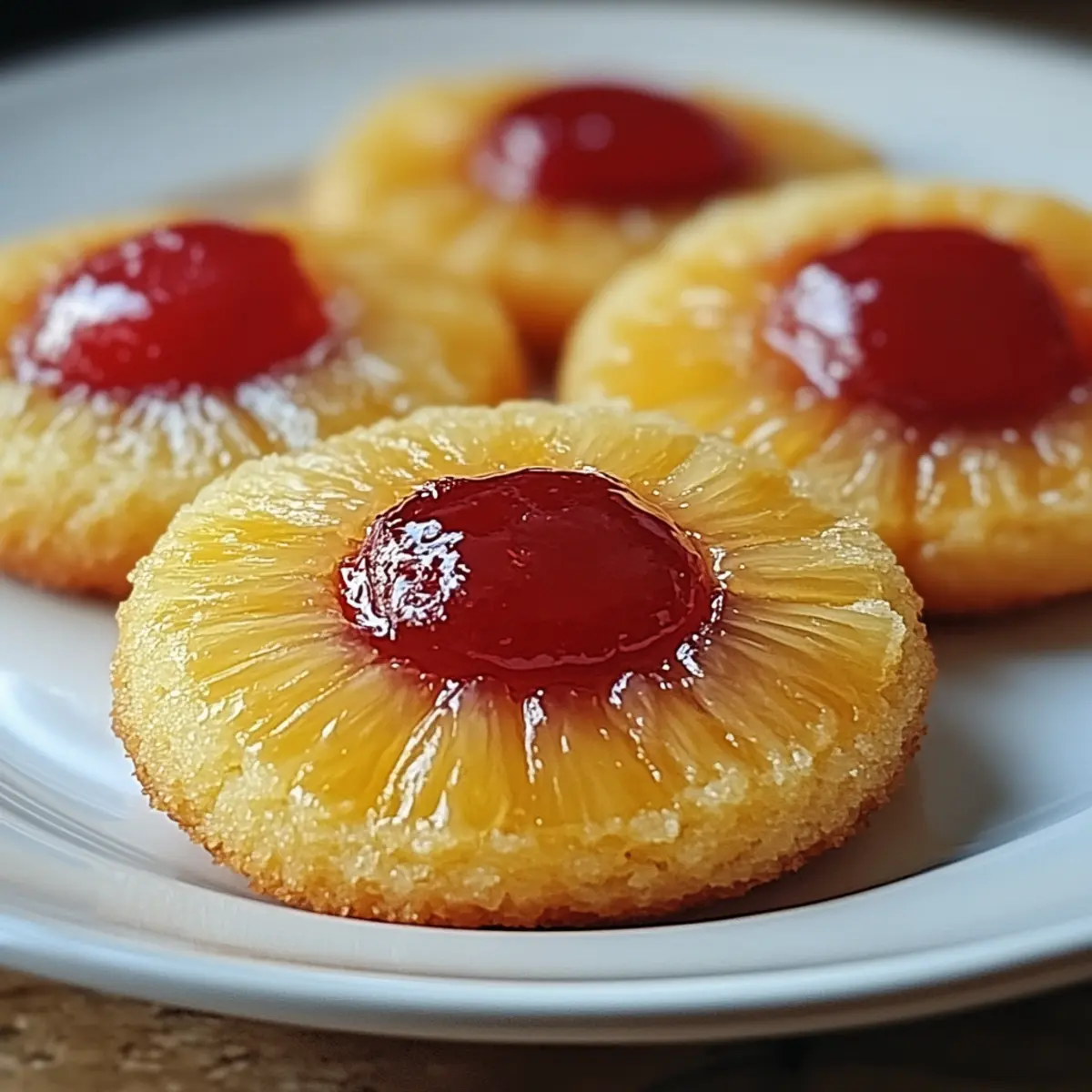 Pineapple Upside Down Sugar Cookies