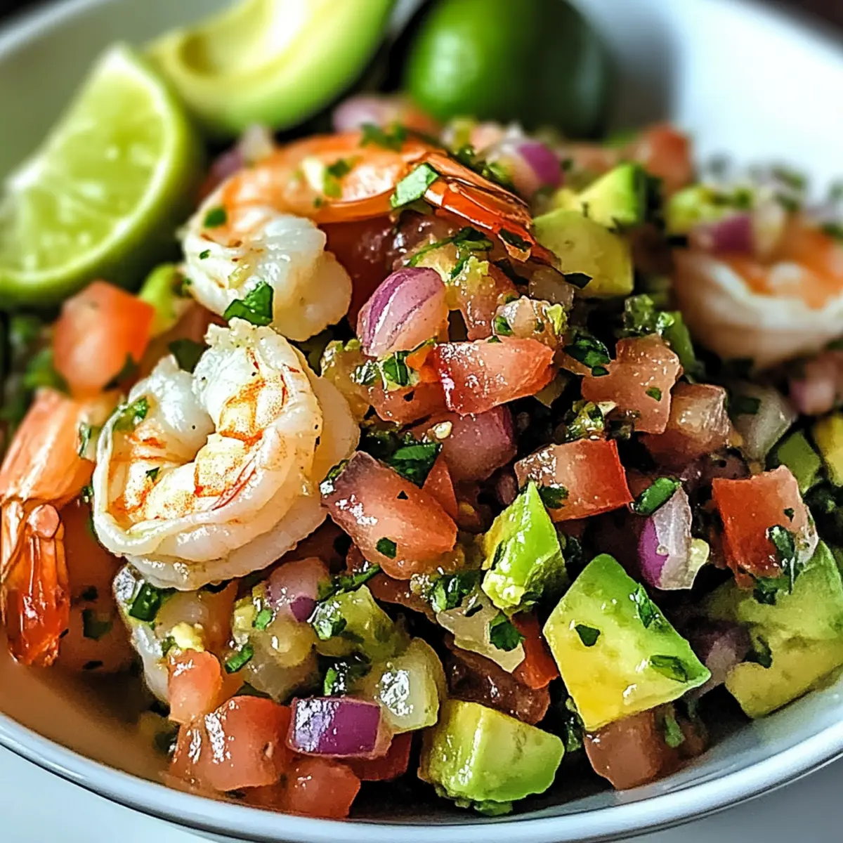 Avocado Salsa Shrimp Salad