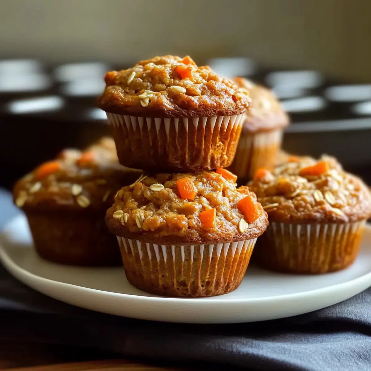 Carrot Oatmeal Muffins