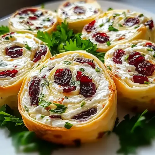 Cranberry Feta Pinwheels