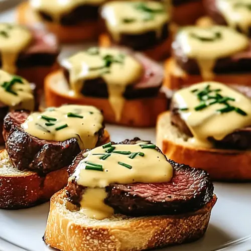 Grilled Beef Tenderloin Crostini