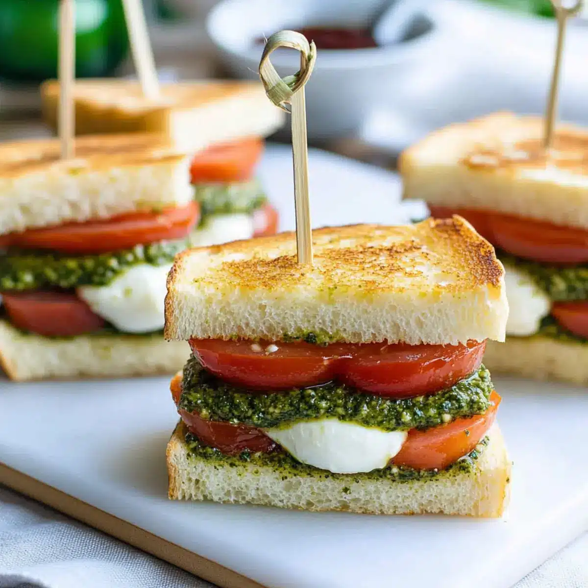 Pesto Caprese Sandwich