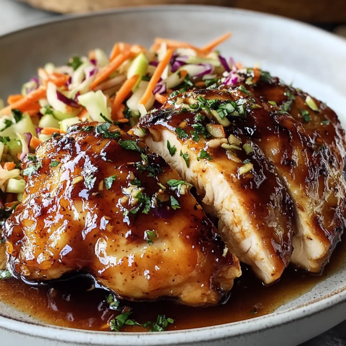 Sticky Apple Cider Chicken