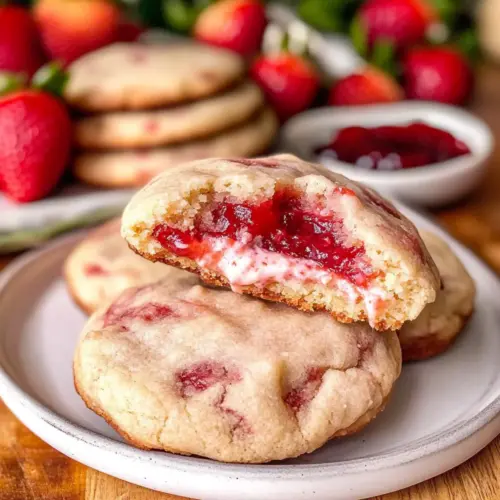 Strawberry Cheesecake Cookies