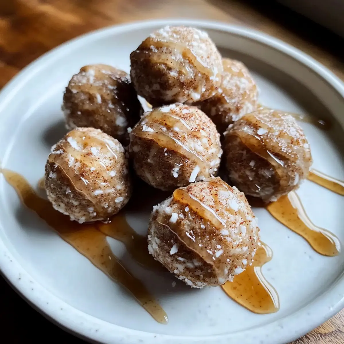 Cinnamon Roll Protein Bites