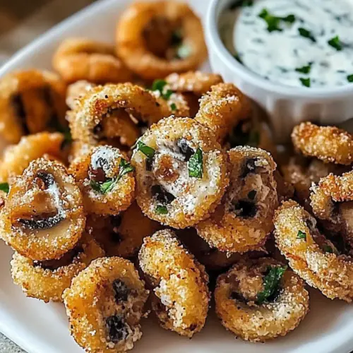 Ranch-Breaded Mushrooms
