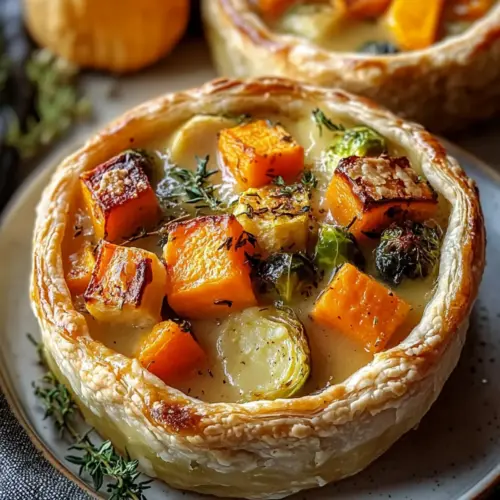 Roasted Autumn Vegetable Pot Pies