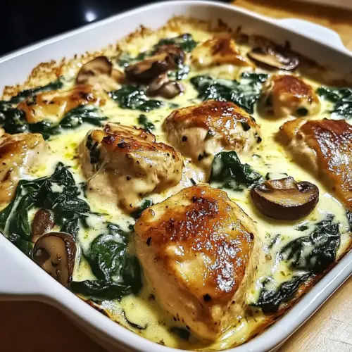 Chicken Spinach & Mushroom