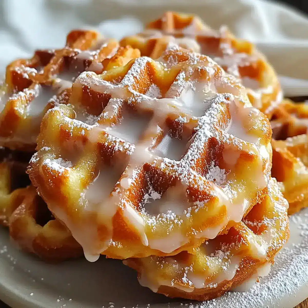 Apple Fritter Waffle Donuts
