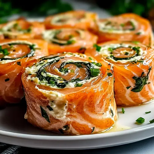 Stuffed Salmon Pinwheels