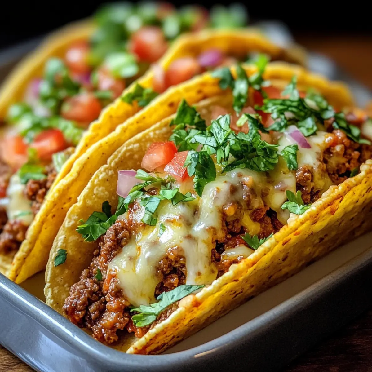 Oven-Baked Cheesy Tacos