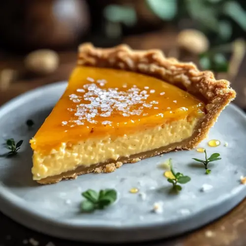 Salted Whiskey Honey Pie Recipe