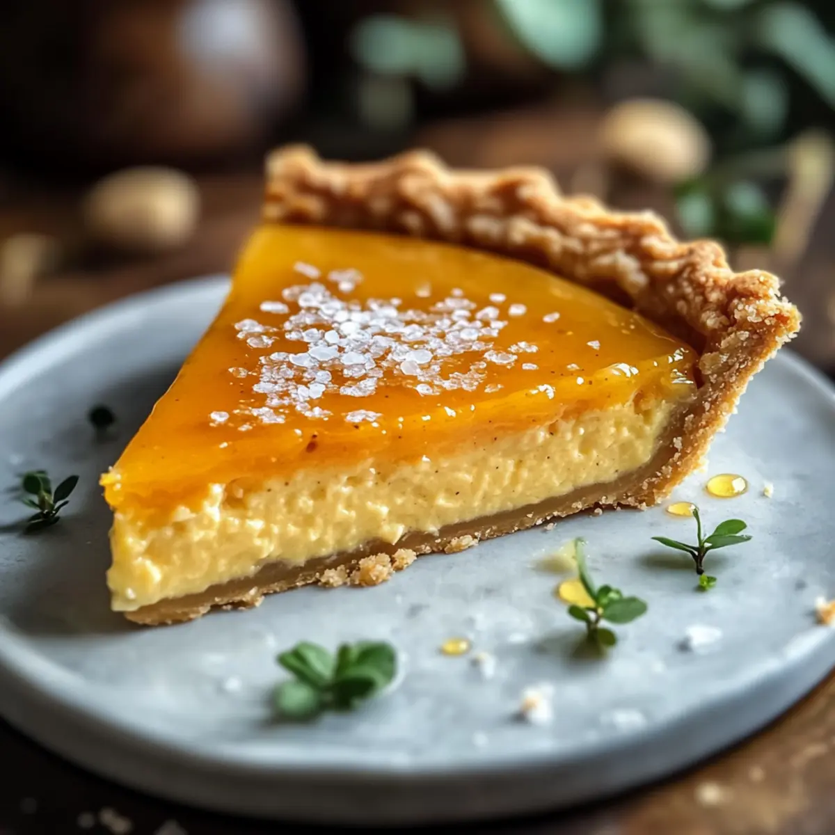 Salted Whiskey Honey Pie Recipe