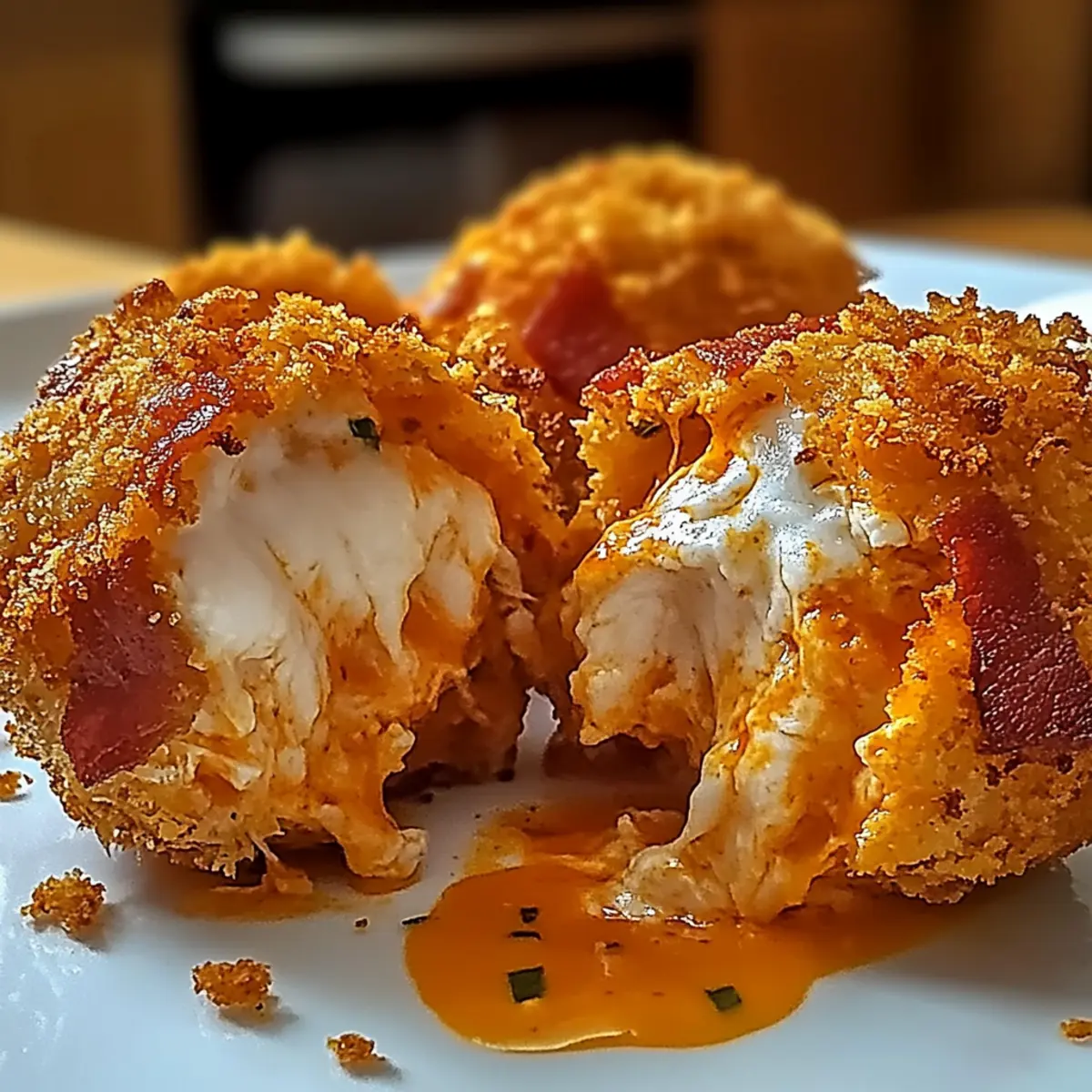 Buffalo Chicken Bacon Mozzarella Bombs