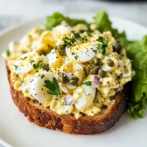 Lemon Caper Egg Salad Recipe
