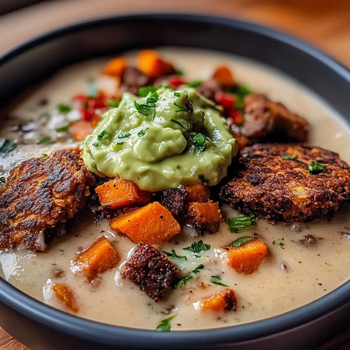 SWEET POTATO & RED LENTIL PATTIE