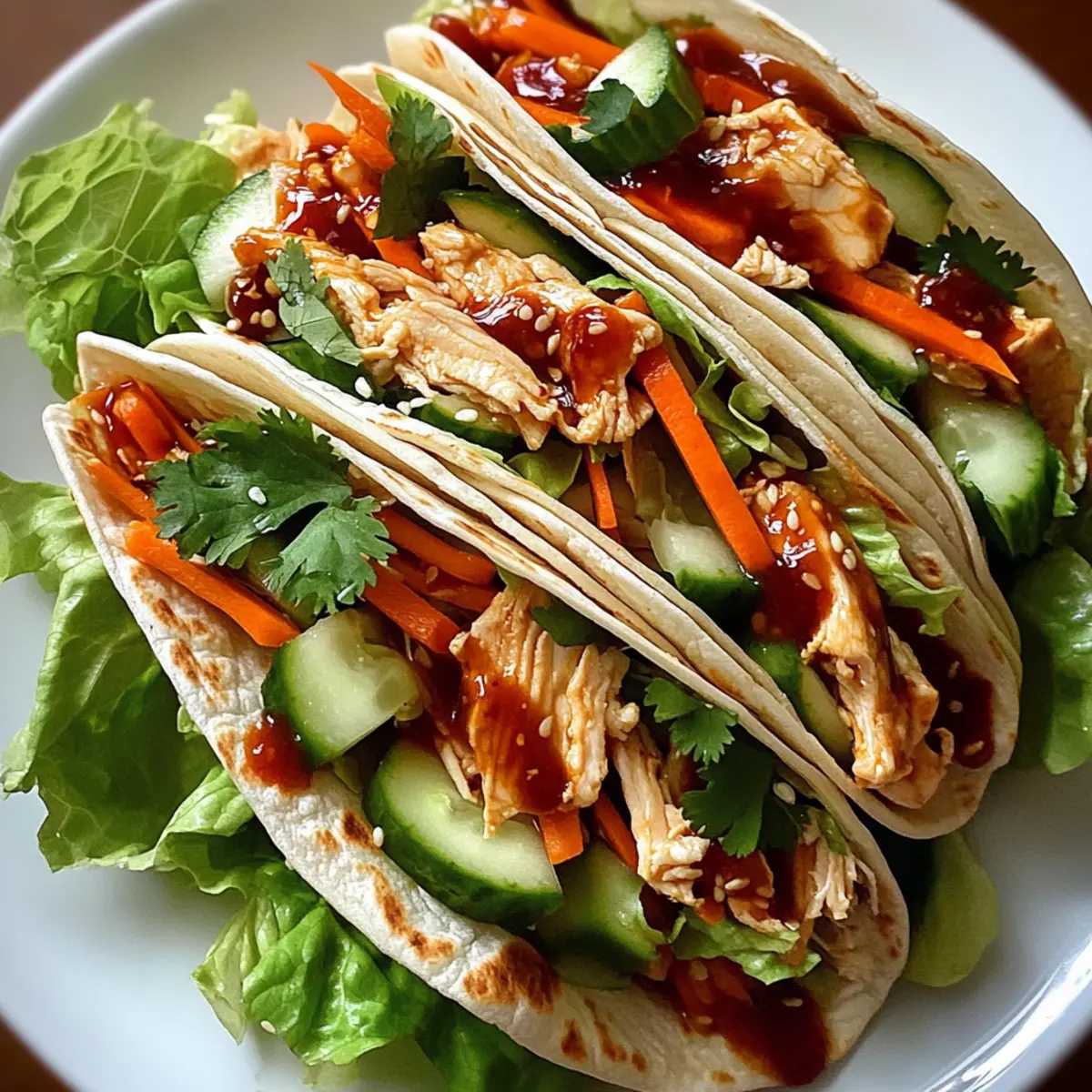 Sweet Chili Chicken Wraps