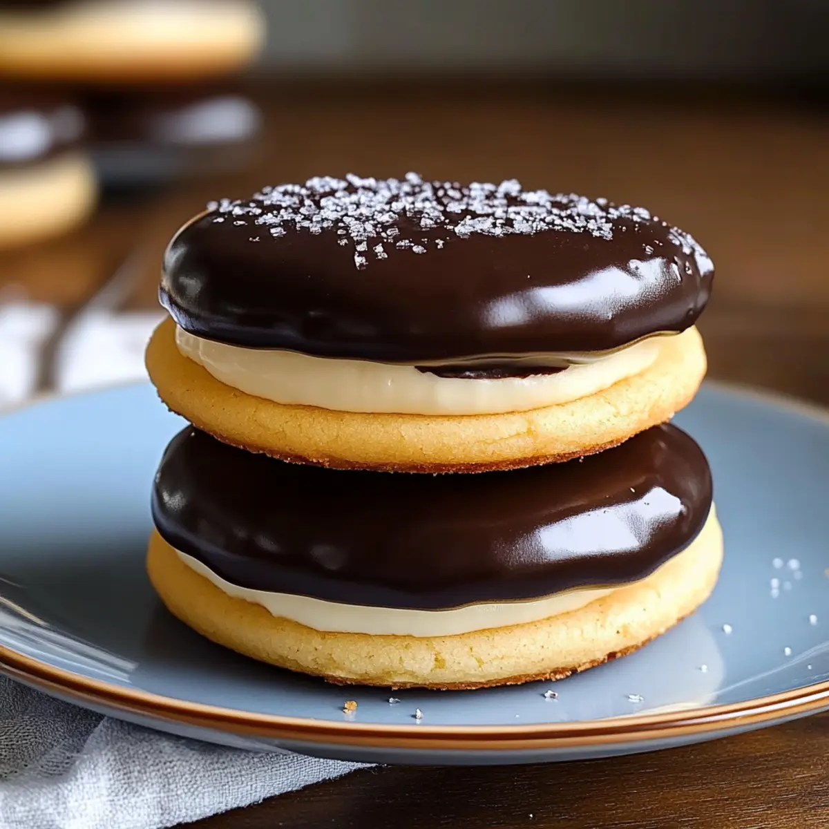 Boston Cream Pie Cookies