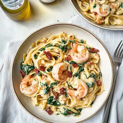 Tuscan Shrimp Linguine