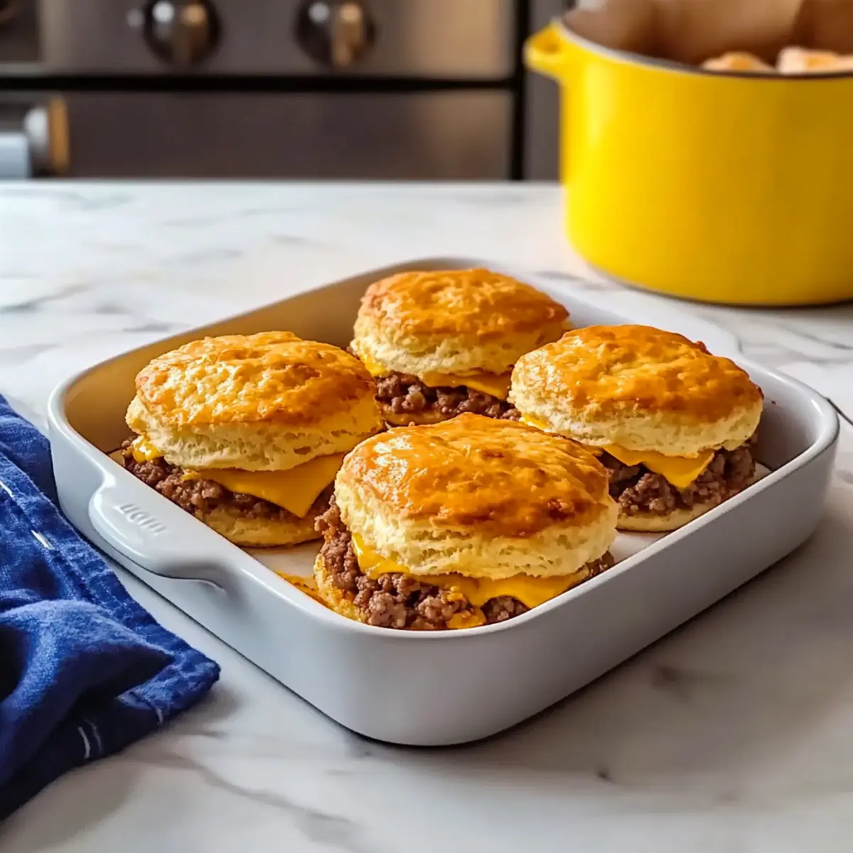 Chopped Cheeseburger Biscuits