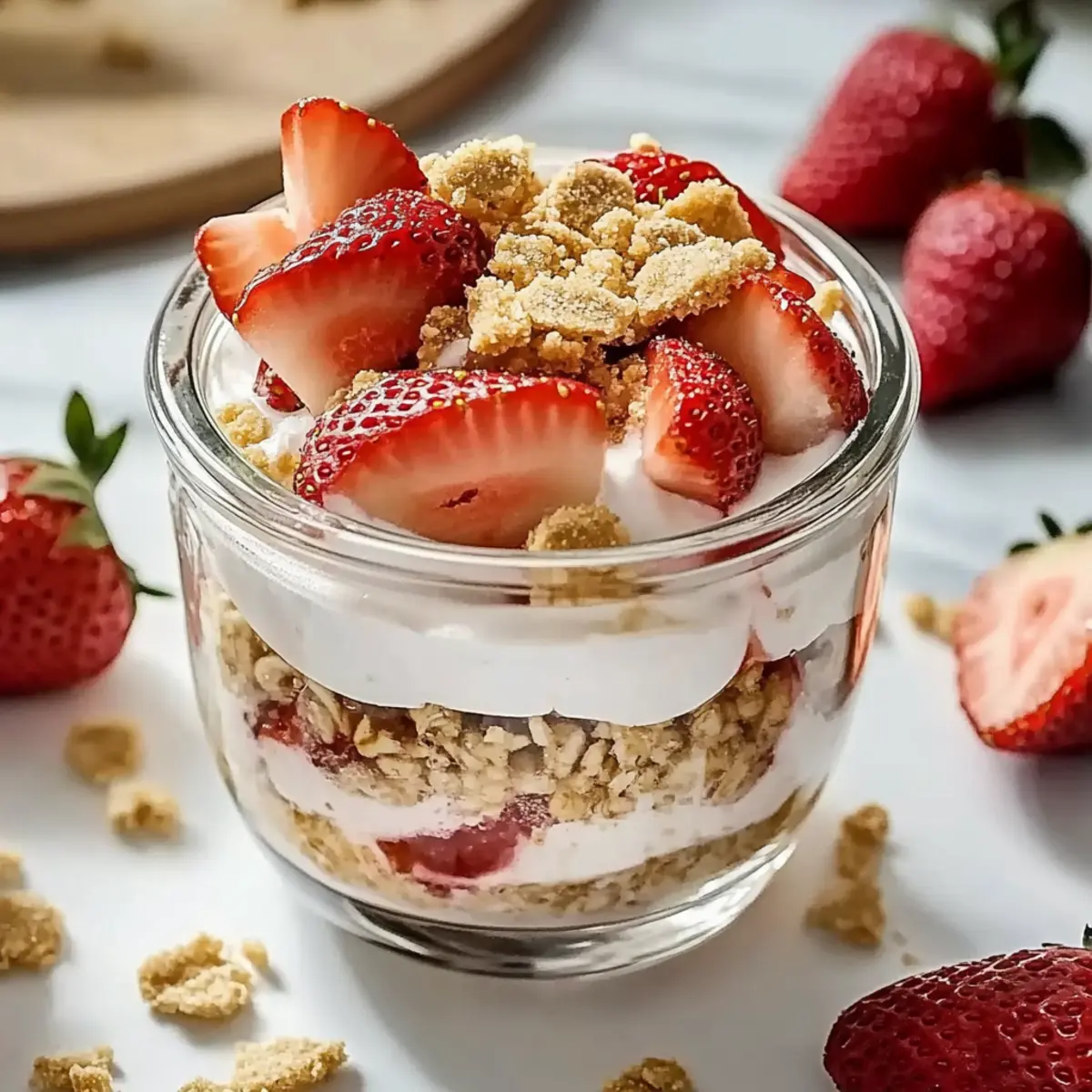 Strawberry Cheesecake Overnight Oats