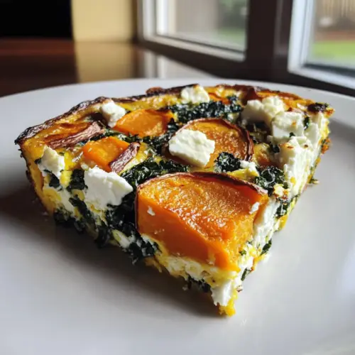 Roasted Sweet Potato Kale Frittata Feta