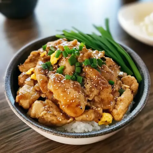 Japanese Chicken and Egg Rice Bowl