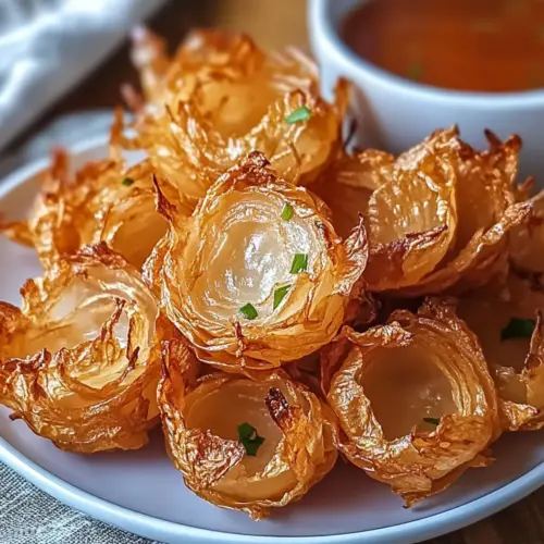 Air Fryer Crispy Mini Blooming Onions